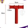 T-Shaped Chewy Tube-Red
