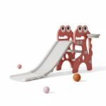 Frog Kids Slide with Basketball Hoop