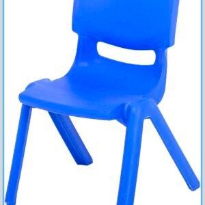 Bright Blue Kids Chair – H35cm